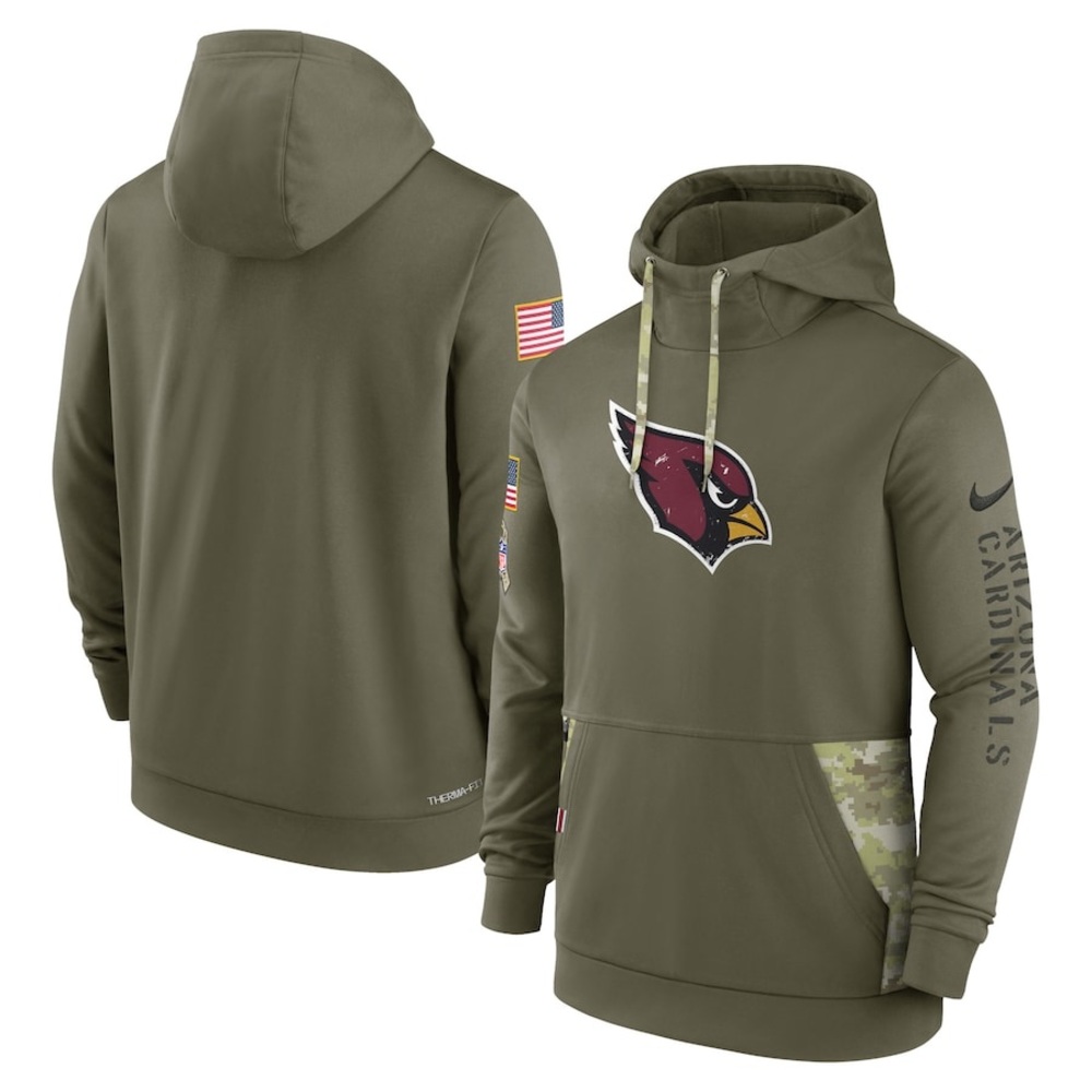 Men's Arizona Cardinals Nike- Salute to Service. Performance Pullover Hoodie